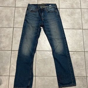 AMERICAN EAGLE Mens Blue Straight Leg Jeans